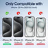 Ambison [2 Pack Matte Glass Screen Protector Designed for iPhone 15 Pro, Install Frame/Bubble Free/Anti-Glare&Fingerprint/Smooth as Silk, 9H Tempe...