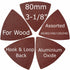 Triangular Oscillating Multi Tool Sanding Pads 3-1/8 Inch 80mm Assorted Grit 60/80/100/120/240 Grits Pack of 55 Pcs No.XG5501...