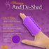 MiMu Silicone Pet Brush - Purple Deshedding Brush for Routine Deep Cleaning and Massaging Wet or Dry Dog Shedding Tool...