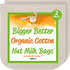 Pro Quality Organic Cotton Nut Milk Bag 2 Pack - 12"X12" XL Bags - Heavy Duty Reusable All Purpose Food Strainer - Food Grade BPA-Free...
