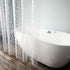 AooHome 36x72 Inch Stall Size Shower Curtain Liner, EVA Shower Curtain 3D Pebble Pattern with 3 Bottom Magnets, Heavy Duty, Water Repellent, Semi ...