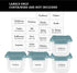 Waterproof Storage Stickers for Organizing Bins and Containers, Preprinted Home, Garage, Basement Organization Labels (20 Pack)...