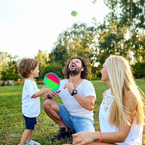 Toss and Catch Ball Set Kids Toys Outdoor Toys Beach Toys Pool Toys Ball Catch Sets Classic Outdoor Games Beach Games Yard Games for 3 4 5 6 7 8 9...