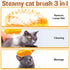 Steamy Cat Brush - 3 In 1 Cat Steam Brush, Self Cleaning Steam Brush For Cats and Multifunctional Steam Cat Brush, Steam Pet Brush Easily Removing...