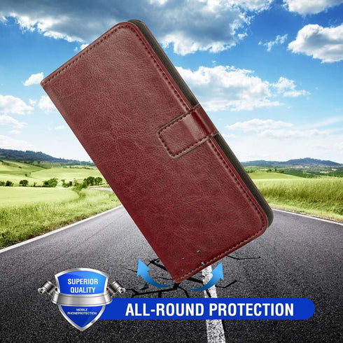 Asuwish Compatible with Samsung Galaxy J4 Plus Wallet Case Tempered Glass Screen Protector and Leather Flip Card Holder Stand Cell Accessories Pho...