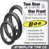 Two 16'' x 1.5/1.75 R and One 12.5'' x 1.75/2.15 F Premium Explosion Proof Inner Tire Tube for All BOB Revolution & Stroller Strides - BOB Strolle...