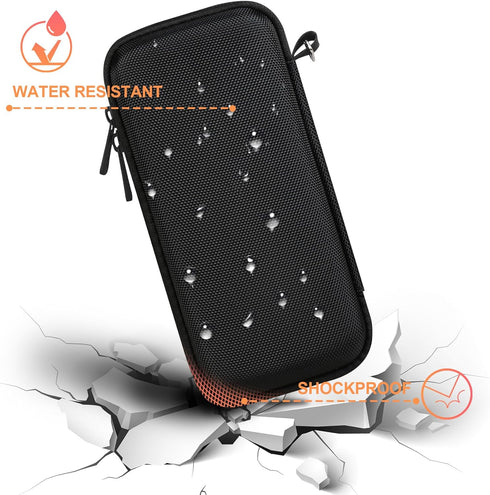 BOVKE Carrying Case Compatible with Blue Tees Golf Player Go Compact GPS Speaker Bluetooth Music & Audible GPS Portable Speaker, Mesh Pocket for C...