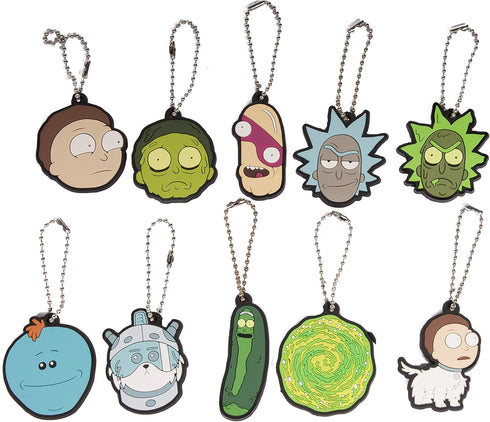 Party Favors- Set of 10 Officially Licensed Rick And Morty Key Chains/ Charms...