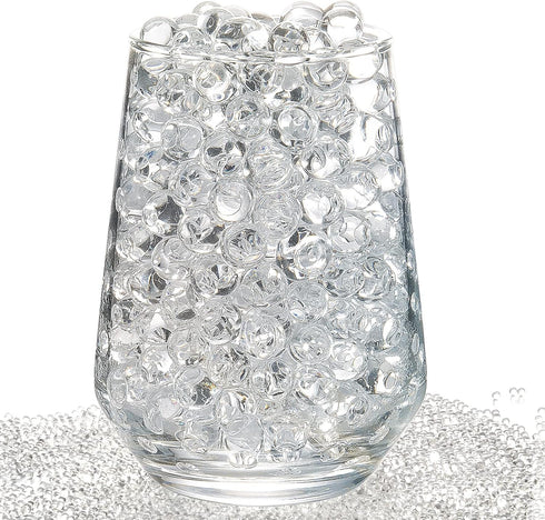 ZTML MS 16000 Pieces Clear Water Gel Jelly Beads, Vase Filler Beads, Non Toxic Water Beads for Soilless Planting, Wedding Centerpiece, Floral Arra...