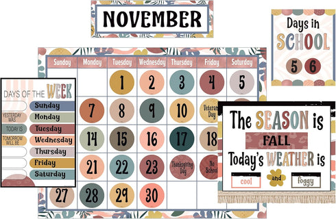 Teacher Created Resources Wonderfully Wild Calendar Bulletin Board Large...