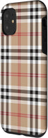 iPhone 11 Checkered Plaid Flannel Gingham Pattern Case...
