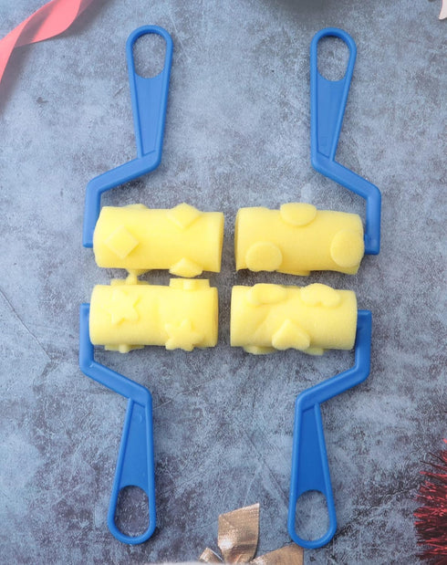 8 Pcs Painting Sponge Roller Set Washable Soft Painting Brushes Tools Foam Roller Sponge for Kids Drawing Crafting School Students DIY Paint Back ...