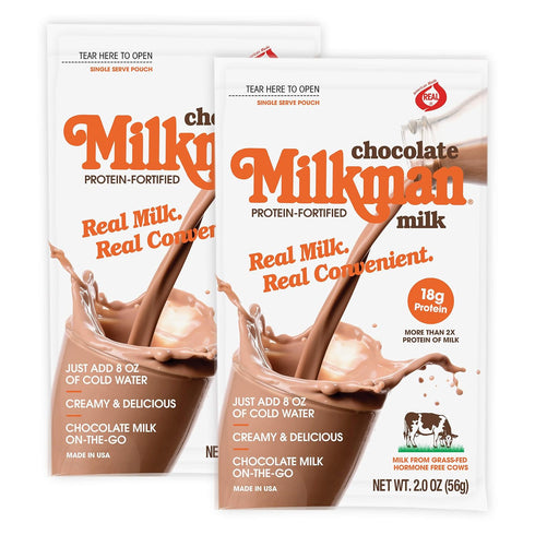 MILKMAN Chocolate Milk Powder - Dry Milk Powder - Real Milk, Real Convenient with 18g of Protein - Contains Vitamins A&D, Natural Dry Milk - Shelf...