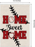 12x18 Inch Double Sided Summer and Spring Garden Flag - Baseball Home Sweet Home House Flag - Seasonal Large Outdoor Yard Flags of Burlap - Bat Ba...