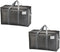 VENO 2 Pack Moving Bags, Moving Supplies, Moving Boxes, College Packing Storage Boxes with Lids Alternative, Heavy Duty Totes, Extra Large, Sturdy...