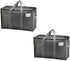 VENO 2 Pack Moving Bags, Moving Supplies, Moving Boxes, College Packing Storage Boxes with Lids Alternative, Heavy Duty Totes, Extra Large, Sturdy...
