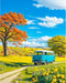 ajepon Landscape Paint by Numbers Kit-Scenery Paint by Number Kits for Adults,Adults Paint by Numbers Kits on Canvas without Frame Oil Painting Ac...