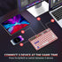 Bluetooth Keyboard, Universal Portable Wireless Keyboard for iPad, Smart Multi Device Rechargeable Small Keyboard for Tablet iPhone Laptop Smartph...