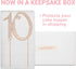 10 Cake Topper - Premium Rose Gold Metal - 10th Birthday or Anniversary Party Sparkly Rhinestone Decoration Makes a Great Centerpiece - Now Protec...