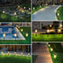 8 Pack Solar Pathway Lights, Solar Lights Outdoor Waterproof, Solar Garden Stake Lights for Outside Yard Landscape Path Walkway Driveway Lawn Deco...