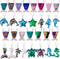 30 Pcs Mermaid Tail Coin Purse Colorful Sequin Keychains Mermaid Tail Sequin Crossbody Coin Wallet Bags Reversible Sequin Glitter Keychains for Ki...