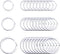 Flat Key Rings Key Chain Metal Split Ring 30pcs (Round 3/4 Inch, 1 Inch and 1.25 Inch Diameter), for Home Car Keys Organization, Nickel Plated Sil...