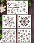Snowflake Stencil Set | Snowflake Stencils for Crafts, Painting, Windows and More | Christmas Stencils Reusable Templates -Cards, Journals, Orname...