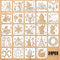 5"x5"Reusable Christmas Painting Stencils,24Pcs Xmas Waterproof Slice Templates Plastic Drawing Stencils for Kids Christmas DIY Craft Supplies...