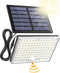 SUPERDANNY Solar Motion Sensor Outdoor Flood Lights with 113 Bright LEDs, Dusk to Dawn Outside Flood Lights with 16ft Cable IP65 Waterproof, Secur...