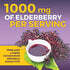 Viva Naturals Sambucus Elderberry with Zinc and Vitamin C for Adults, Vitamin D 5000 IU and Ginger - Immune Support Supplement, 60 Count - Black D...