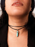 Sacina Gothic Layered Crystal Choker, Turquoise Choker necklace, Black Choker for Women, Gothic Choker, Boho Necklace, Christmas New Year Jewelry ...