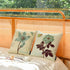 YeeJu Set of 4 Floral Decorative Throw Pillow Covers Plant Pillow Covers Cotton Linen Lotus Leaf Square Pillowcase Flower Outdoor Sofa Bedding Car...