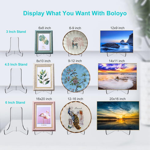 Flat Back Acrylic Plate Stand with Paddle, 4.5 Inch Clear Acrylic Display Stand Easel Holder, Transparent Tablet Holder for Displaying…...