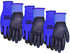 MidWest Gloves & Gear 94BLP03-LX-AZ-6 Max Grip Packs, 3 Pair, Mens Blue, L-XL...