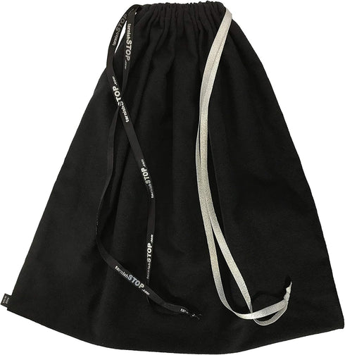 USA Made | T-STOP | Luxury Anti-Tarnish Bag for Silver Storage | Patented Proven Protection | Medium 18"x18" | Tuxedo Black...