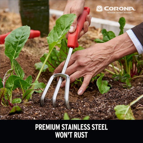 Corona Premium Stainless Steel ComfortGEL Cultivator caltivator, red...