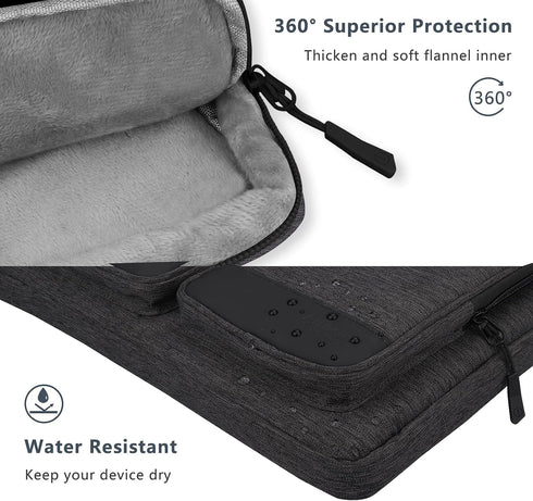 15.6-16 inch Laptop Case Sleeve, Waterproof Shock-Resistant Lightweight Shoulder Bag, 360° Protective Notebook Briefcase Compatible with 16 16.2 i...