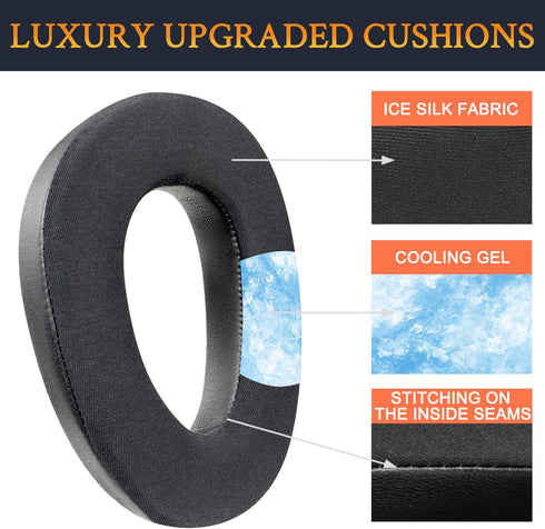 SOULWIT Professional Earpads Replacement for Sennheiser PXC550, PXC 550-II, MB660 UC, MB 660 MC, Ear Pads Cushions with Noise Isolation Foam - PXC...