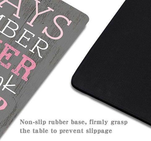 Pink Inspirational Quote Mouse Pad,Non-Slip Rubber Base Gaming Mouse Pad for Laptop,Waterproof Mouse Pads for Desk Wireless Mouse Office...