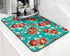 Coffee Bar Mat Accessories for Countertop Pioneer Flower Absorbent Hide Stain Rubber Backed Dish Drying Mats for Kitchen Counter Draining Pad Deco...