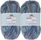 JubileeYarn Soft and Slim Yarn - Baby Weight Rayon from Bamboo Wool Blend - 50g/Skein - Blueberry Splash - 2 Skeins......
