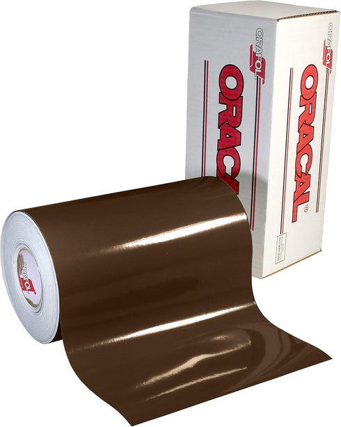 Oracal 651 Glossy Permanent Vinyl 12 Inch x 6 Feet - Brown...