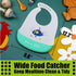 myHomeBody Waterproof Baby Bibs, Baby Bib Catcher, Baby Bib with Food Catcher, Baby Bibs Reusable, Cute Baby Bibs Silicone, Fish Ship, 1pc...