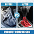 Car Shift Dust Cover Universal Gear Shift Knob Boot Dust Cover Fabric Red...