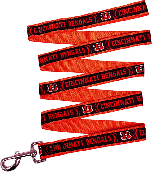 NFL PET Leash Cincinnati Bengals Dog Leash, Medium Football Team Leash for Dogs & Cats. A Shiny & Colorful Cat Leash & Dog Leash Licensed by The N...
