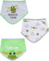 STAR WARS Baby Boys Baby Yoda Bandana Bibs 3 Pack Set for Feeding, Teething, and Drooling (Green/White/Grey, 0-12 Months)...