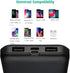 15000mAh Portable Charger, Power Bank Slim 5V 2.1A Dual USB and USB C Fast Input, External Power Bank for iPhone, Smartphones and More -Black......