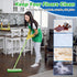 Baderke 4 Pcs Mop Pads Refills Compatible with Swiffer Sweeper (Mop is Not Included) Reusable Mop Pads Washable Wet and Dry Flat Mop Cover (Green,...