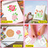 80 Pcs 4 x 4 Inch Stencils for Painting on Wood, Reusable Flower Stencils Butterfly Stencils Bird Plastic Stencils Bee Wall Stencil DIY Craft Temp...