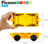 PicassoTiles Magnetic Car Play Set with Action Figures for Kids 3+ - STEM Building Block Vehicle Toy...